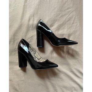 River Island Black Patent Pumps